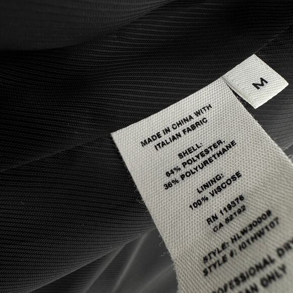 HELMUT‎ LANG Vinyl Spread Collar Button Down Jacket Black Medium Patent Leather - Picture 10 of 14